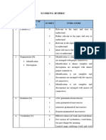 Scoring Rubric