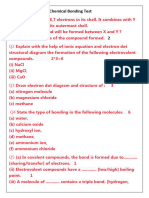 Class 10th ICSE Chemical Bonding Test