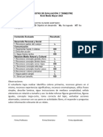 Registro de Evaluación 1º Trimestre - Franco Oliveri