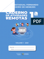 1ª Serie Caderno de Atividade Remota Vol 1 2021 Fernando Grangeiro