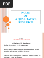 Parts of Qualitative Research.