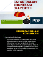 Hambatan Komunikasi Terapeutik Keperawatan NEW