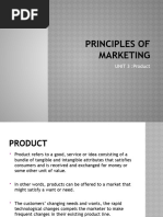 PRINCIPLES OF MARKETING - UNIT 3 Product