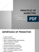 PRINCIPLES OF MARKETING - UNIT 5 Pormotion & Recent Developments2