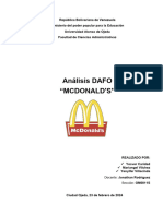 Análisis FODA (McDonald)