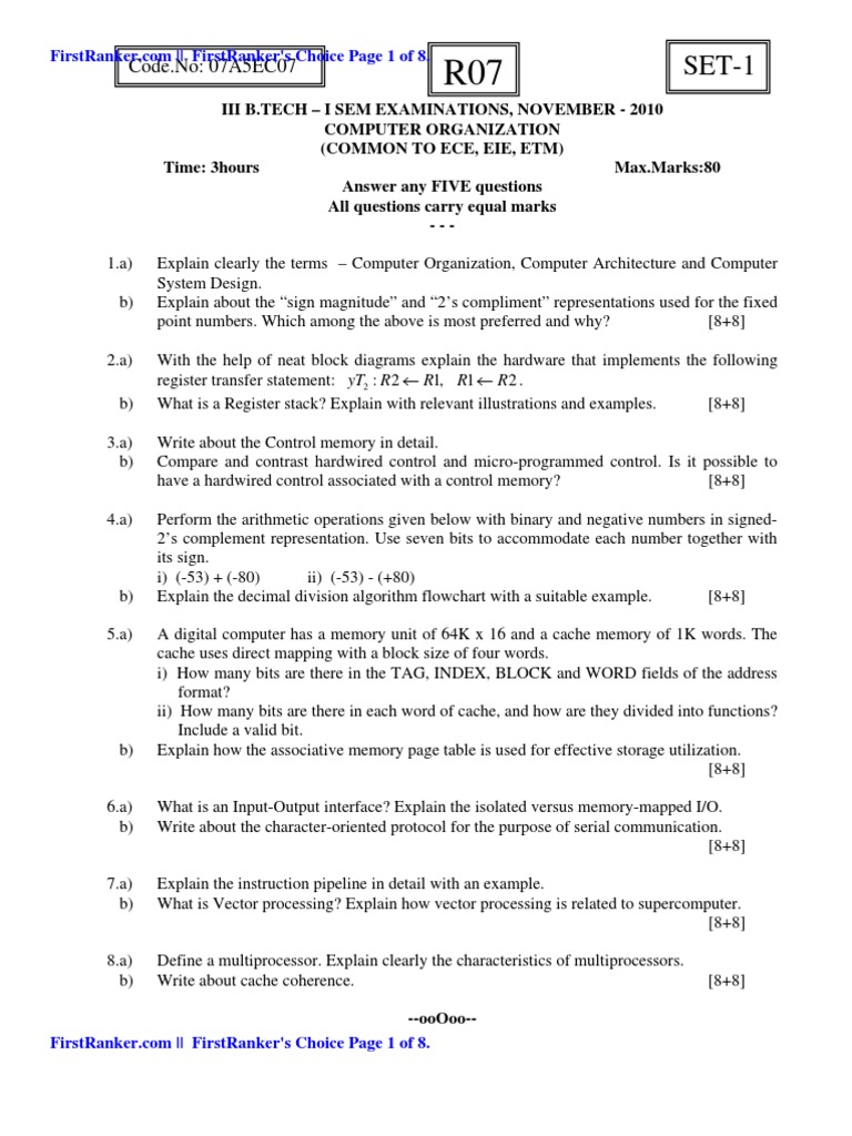 07A5EC07 COMPUTERORGANIZATIONfr | PDF | Central Processing Unit | Cpu Cache