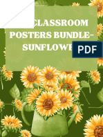 #11 Classroom PostersCorners-Sunflower