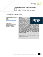 Analysis of Mood Structure in Efl Students Narrat