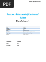 154 Moments Centre of Mass CIE IGCSE Physics Ext Theory Ms Combi 1