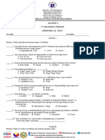 Mapeh 2 Q3 Periodical Test