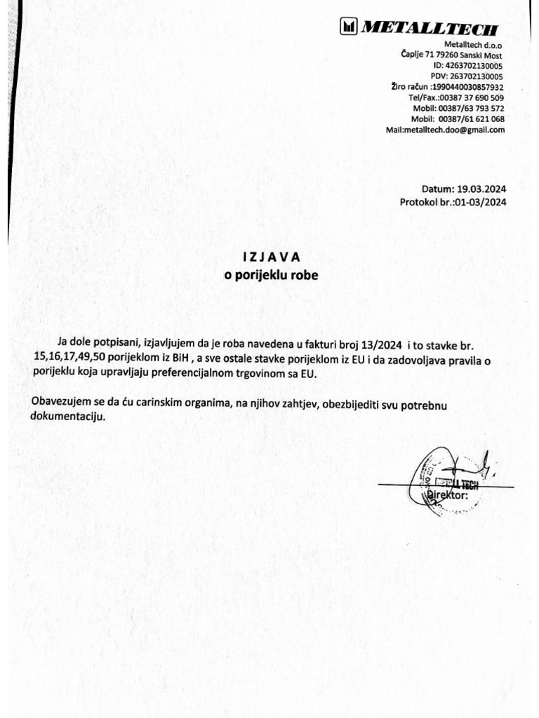 Izjava | PDF