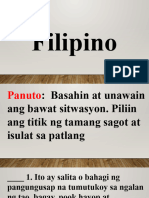 FILIPINO 3RD Periodic Test