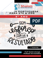 Apostila Preparatório - 9º Ano - 1º Trimestre (Portugues)