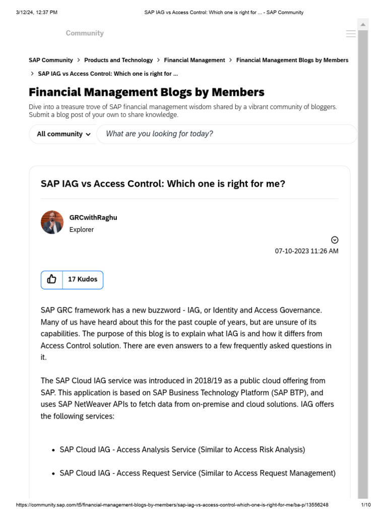 SAP IAG vs Access Control Explained | PDF | Cloud Computing | Access ...