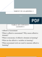 Assessment in Learning 2 Reporting 1 1