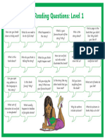 Levelled Guided Reading Questions Mat - Level 1