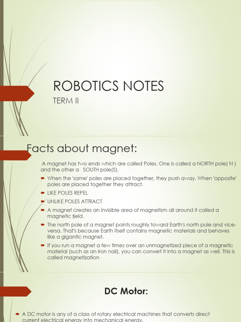 ROBOTICS NOTES Term2.1708151332 | PDF