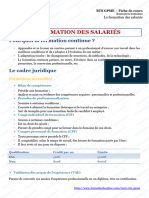 BTS GPME La Formation Des Salaries