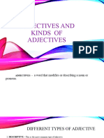 Adjectives and Kinds of Adjectives