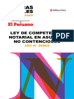 Ley de Competencia Notarial en Asuntos No Contenciosos