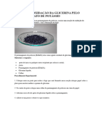 1º Experimento Reação de Oxidação Da Glicerina Pelo Permanganato de Potássio