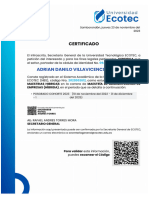 Certificado de Estudios