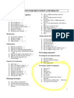 Expressions For Discussion and Debate New 2