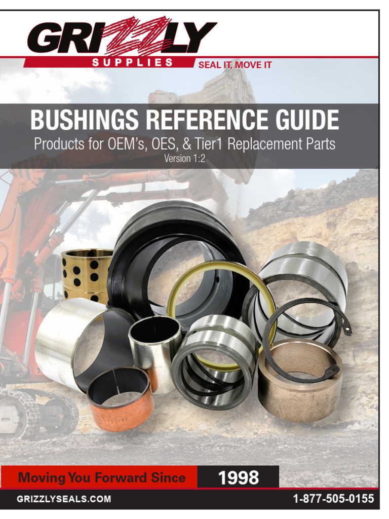 Grizzly Supplies Bushings Reference Guide | PDF | Bearing (Mechanical ...