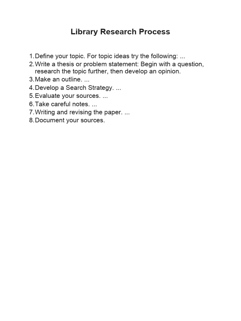 Student Research Guide | PDF