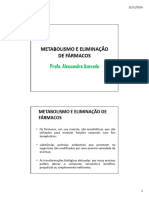 Metabolismo e Eliminação - ALESSANDRA