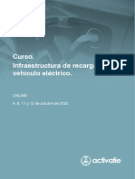 Curso. Infraestructura de Recarga Vehículo Eléctrico.: Online 4, 6, 11 y 13 de Octubre de 2022