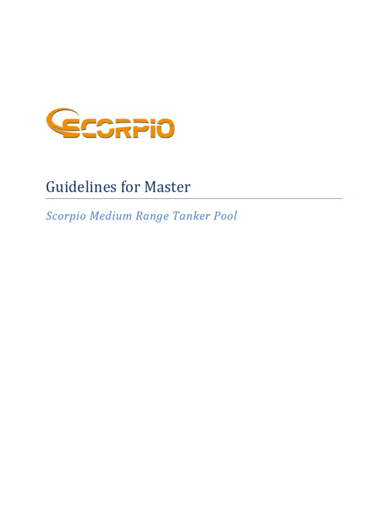 MR Guidelines for Master - Aug. 2021 | PDF | Oil Tanker | European Union