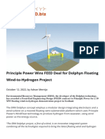 2022 OFFSHORE WIND Principle Power Wins FEED Deal For Dolphyn Floating Wind