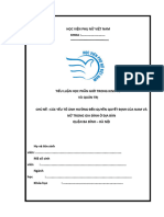 CÁC YẾU TỐ ẢNH HƯỞNG ĐẾN QUYỀN QUYẾT ĐỊNH CỦA NAM VÀ NỮ TRONG GIA ĐÌNH Ở ĐỊA BÀN QUẬN BA ĐÌNH - HÀ NỘI