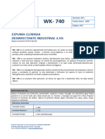 WK 740 FT Espuma Clorada Industrial 2020 OK