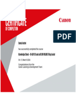 AS - Canon Knowledge Check - iR-ADV DX and uniFLOW ONLINE Filing Assist