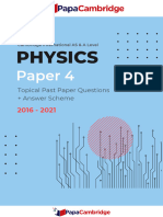 Physics 9702 Paper 4 - Electric Fields