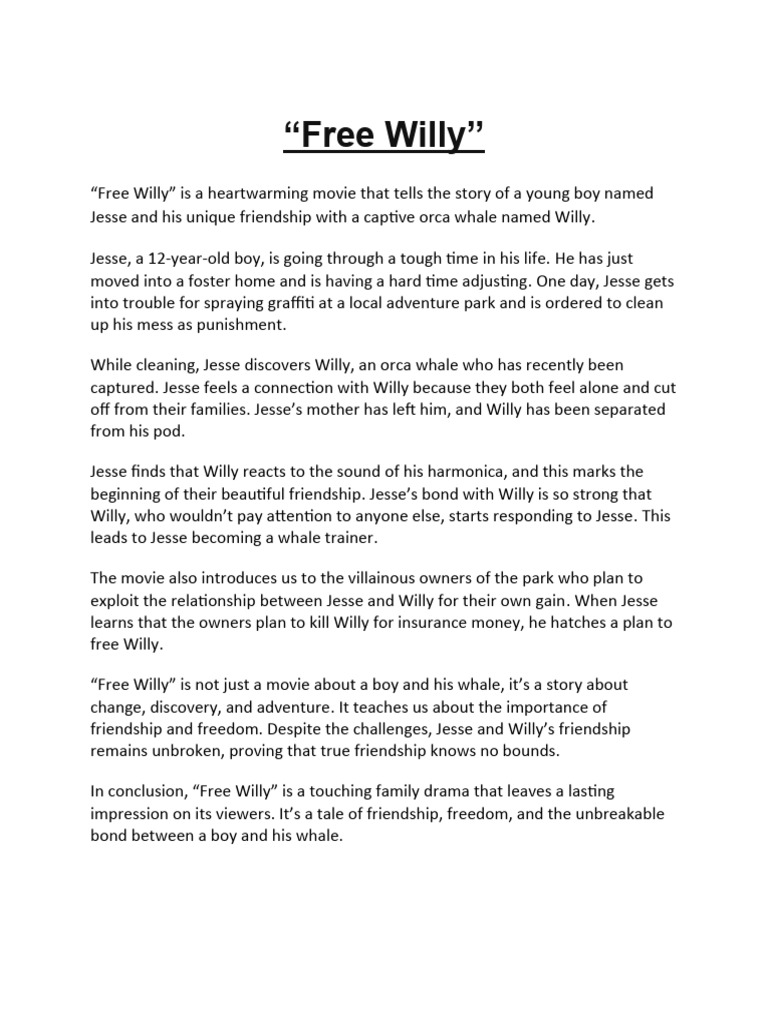 Free willy pdf
