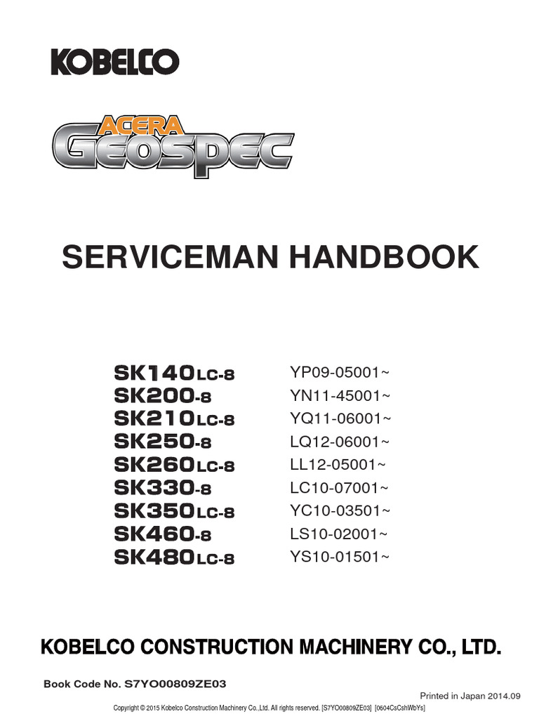 KOBELCO SK140 MANUAL visual data 2