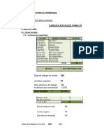 Cargas Sociales para El Personal