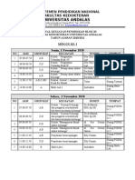 Jadwal Kul. Blok 20