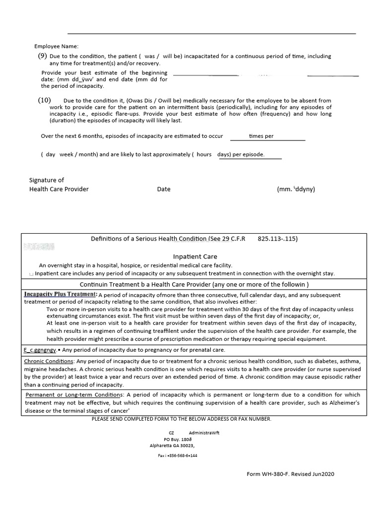 Chronic Condition Time-Off Request Form | PDF | Chronic Condition | Patient