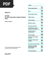 Simatic s7-400 Module Data