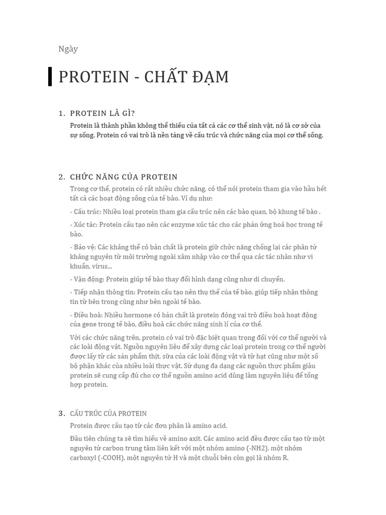 Protein | PDF