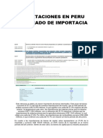 Importaciones en Peru Con Grado de Importacia