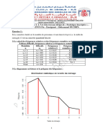 Correction Des Exercices 1 2 3 Et 4 Des TD de Statistique Descriptive S2 PR Abdessamad OUCHEN ENCG Fès 2