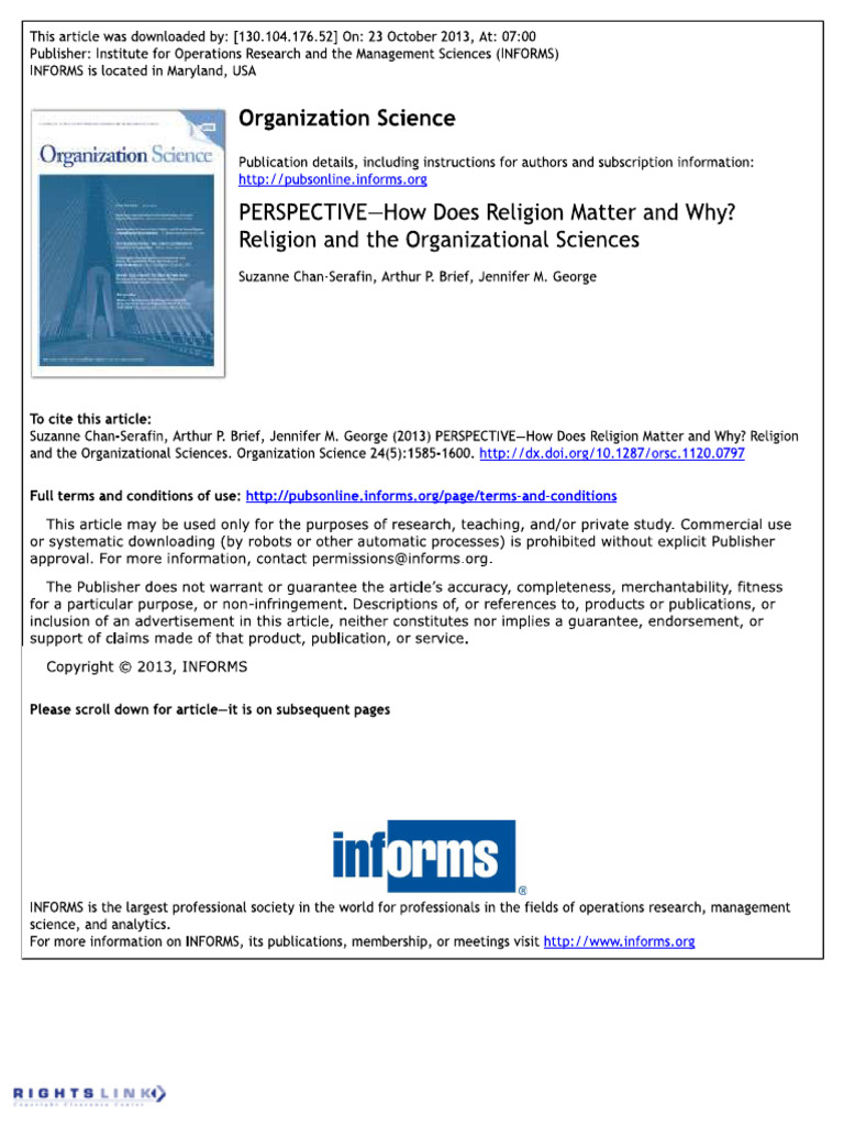 How Does Religion Matter and Why | PDF