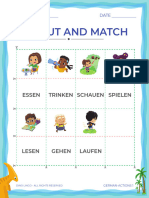 Cut Out and Match: Essen Trinken Schauen Spielen