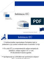 EU Inštitucie Projekt Na Geografiu