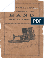New Home:New National Hand Crank Machine Sewing Machine Instruction Manual